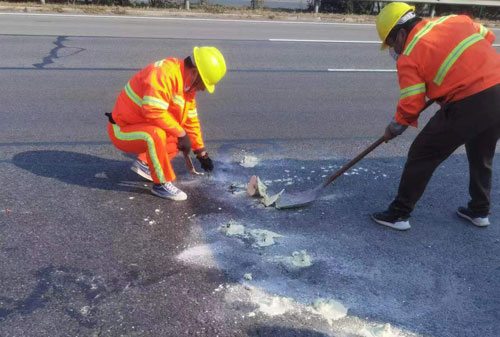 婺城公路下沉注浆加固